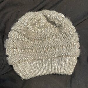 Women’s silver beanie